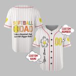 Softball Dad Like A Baseball Dad But With Bigger Balls Jersey