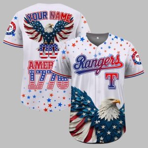 Rangers Independence Day Baseball Jersey 2025 1 1