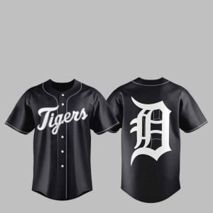 2025 Tigers Black Lights Out Jersey 1 1