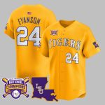 Tigers Baseball Eyanson National Champions 2025 Jersey