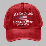 Unisex We The People Rejecting Kings Since 1776 Print Hat