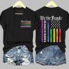 V Neck We The People No Kings In America Print T Shirt 3