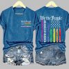 V Neck We The People No Kings In America Print T Shirt 4