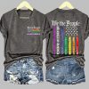 V Neck We The People No Kings In America Print T Shirt 5