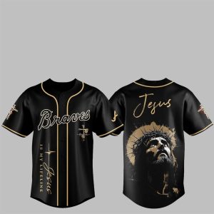 2025 Braves Jesus Baseball Jersey