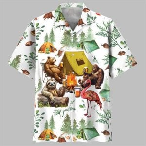 My Camping Friends Have A Drinking Problem Hawaiian Shirt 1