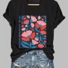 Womens Casual FDT Floral Protest Freedom Democracy Truth Print T Shirt 4