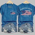 Women's Rejecting Kings Since 1776 V-neck T-shirt