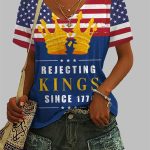 Women's Rejecting Kings Since 1776 Vintage FDT T-Shirt