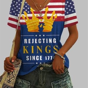Women's Rejecting Kings Since 1776 Vintage FDT T-Shirt