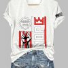 Womens Retro No Kings Nope Protest Print Short Sleeve T Shirt 3