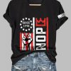 Womens Retro No Kings Nope Protest Print Short Sleeve T Shirt 5
