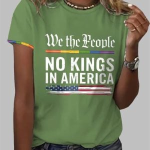 Womens We The People No Kings In America T-Shirt
