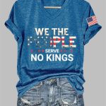 Women's We The People Serve No Kings Print T-Shirt