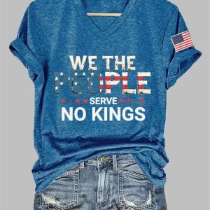 Women's We The People Serve No Kings Print T-Shirt