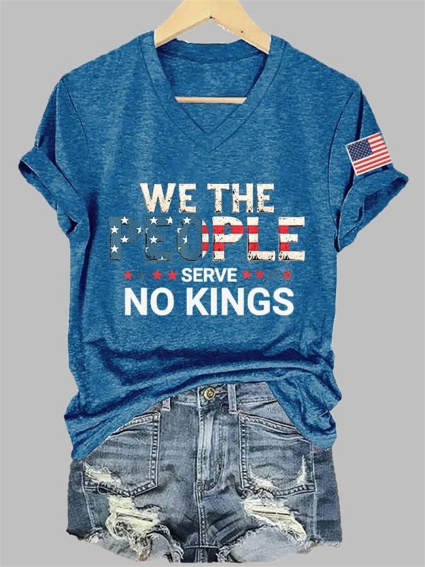 Women's We The People Serve No Kings Print T-Shirt