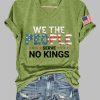 Womens We The People Serve No Kings Print T Shirt 3