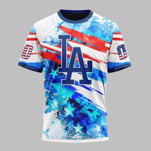 2025 LA Dodgers Independence Day 4th Of July Shirt 1