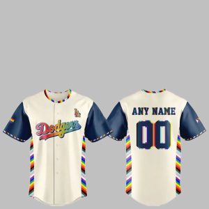 2025 LA Dodgers Happy Pride Jersey 1