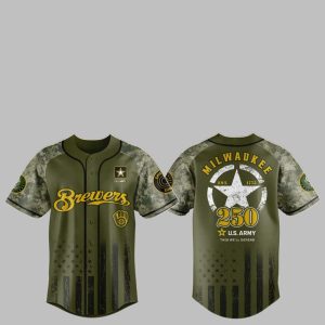 2025 Brewers US ARMY 250th Birthday Jersey 1