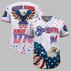Brewers Independence Day Baseball Jersey 2025 1 1