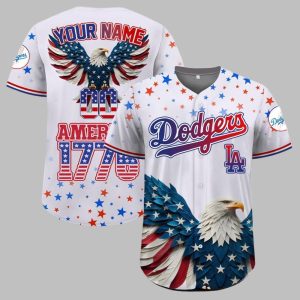 LA Dodgers Independence Day Baseball Jersey 2025 1 1