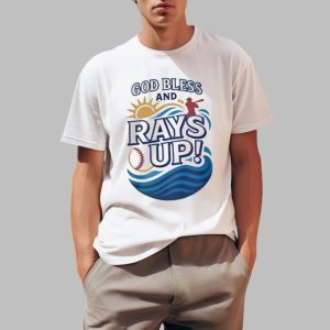 God Bless And Rays Up Shirt 0 1