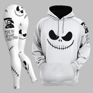 Nightmare Black White Christmas Combo Hoodie Leggings 2025 Halloween 1 1