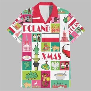 Wesolych Swiat Merry Christmas Polish Hawaiian Shirt 1