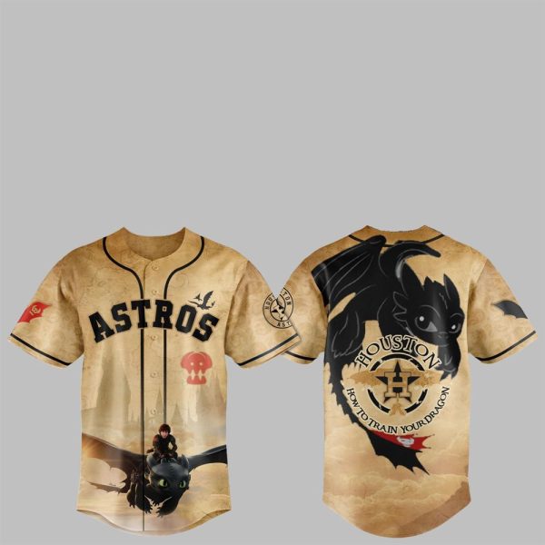 1 2025 Astros How to Train Your Dragon Jersey