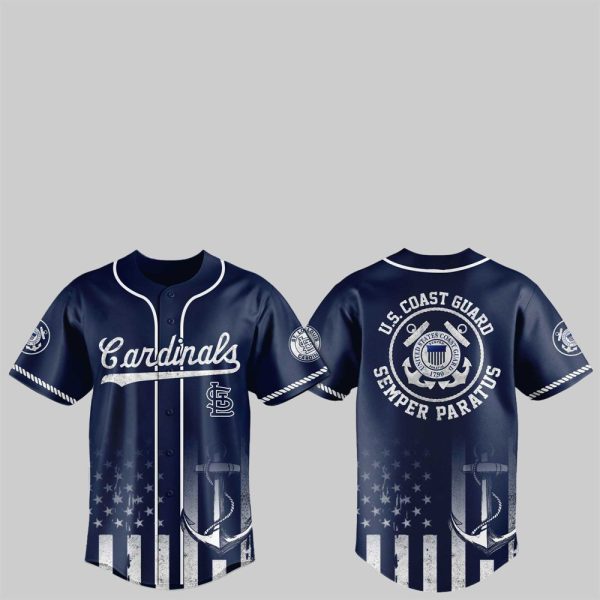 1 2025 Cardinals US Coast Guard Semper Paratus Jersey