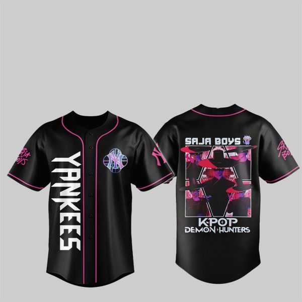 1 2025 NY Yankees KPop Demon Hunters Saja Boys Jersey