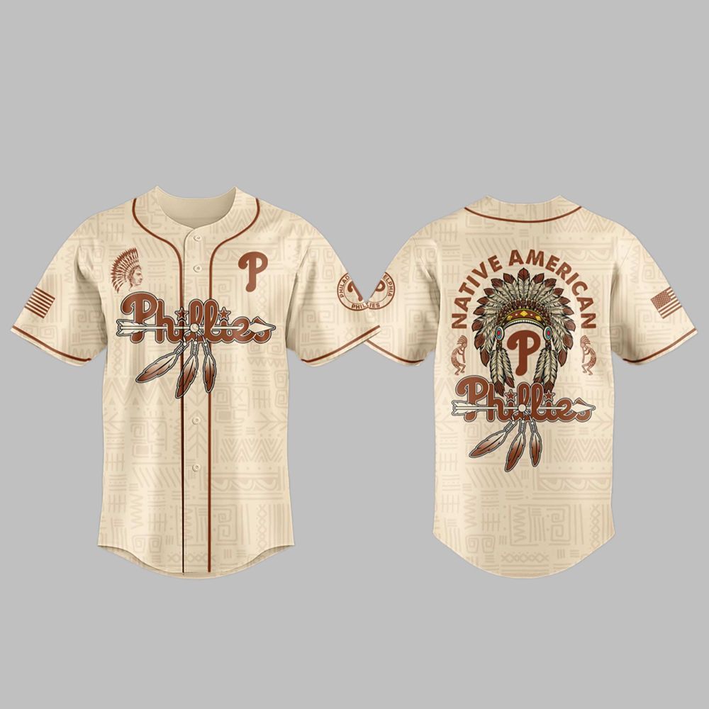 1 2025 Phillies Native American Heritage Jersey 1 2025 Phillies Native American Heritage Jersey