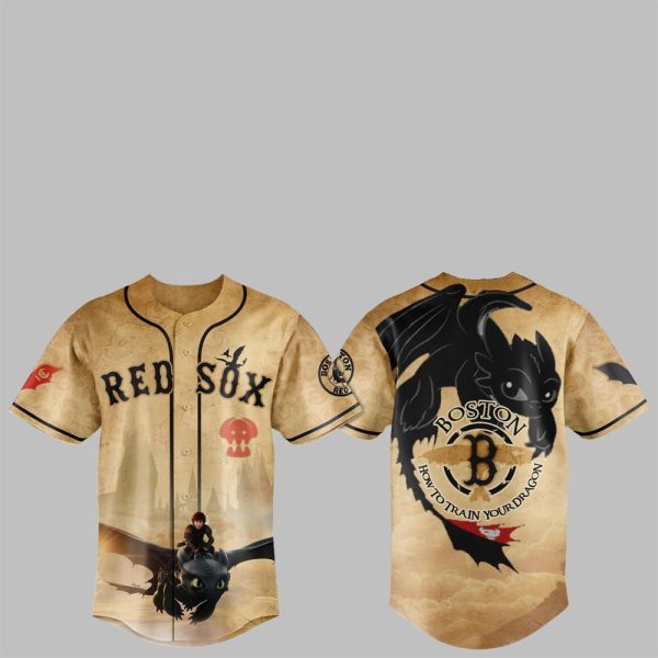 1 2025 Red Sox How to Train Your Dragon Jersey