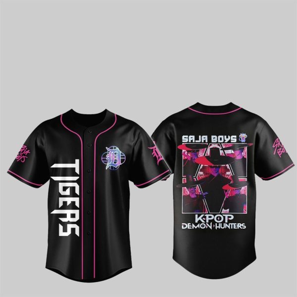 1 2025 Tigers KPop Demon Hunters Saja Boys Jersey