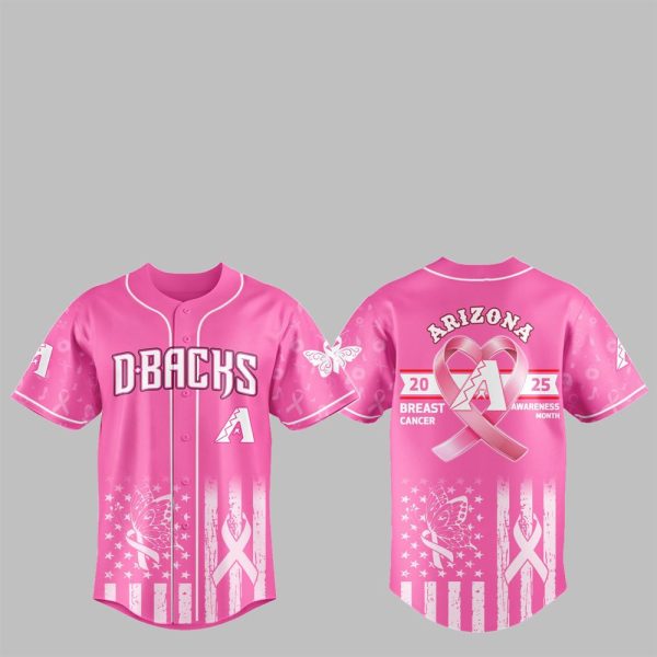 1 Diamondbacks 2025 Breast Cancer Awareness Month Jersey