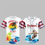 LA Dodgers Christmas July Santa 2025 Jersey