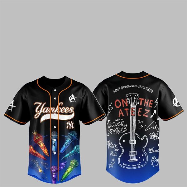 1 NY Yankees ATEEZ 2025 World Tour Jersey