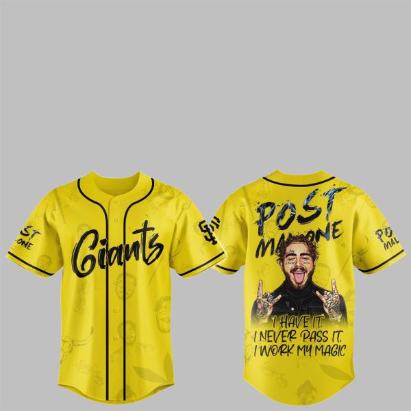 1 SF Giants Post Malone Tour Jersey 2025