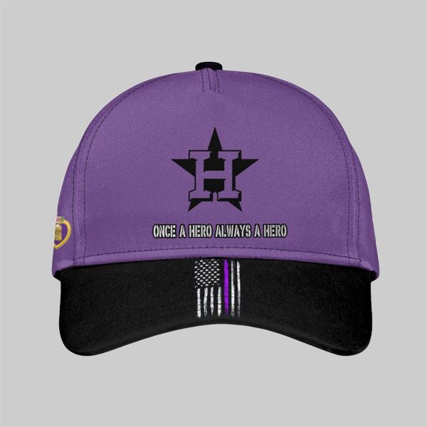 2025 Astros National Purple Heart Day Hat