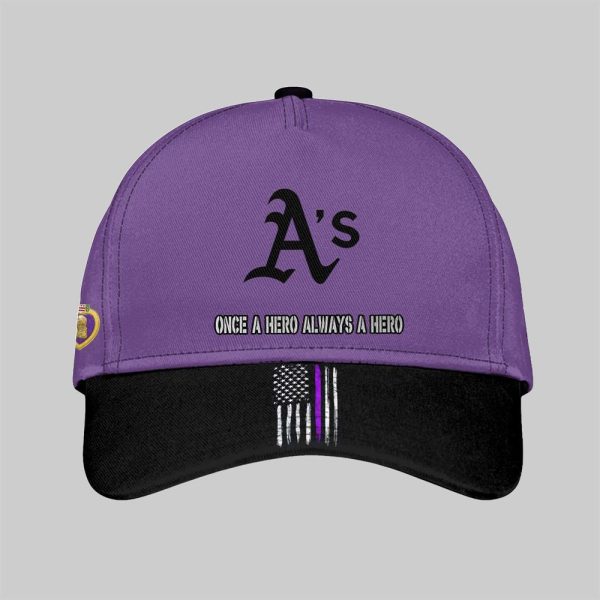 2025 Athletics National Purple Heart Day Hat