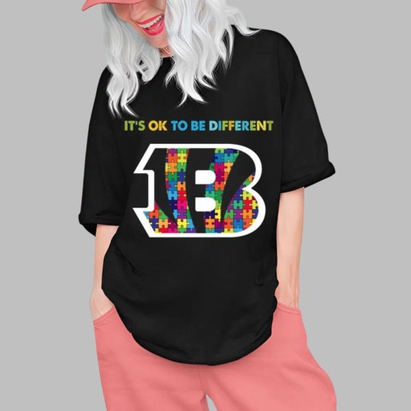 2025 Bengals Its Ok To Be Different Shirt 0 1