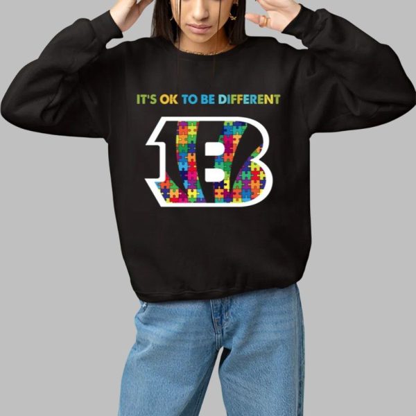 2025 Bengals Its Ok To Be Different Shirt 1 1