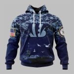 2025 Bengals US Navy 250th Birthday Hoodie