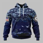 2025 Bills US Navy 250th Birthday Hoodie