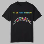 2025 Chargers It's Ok To Be Different Shirt
