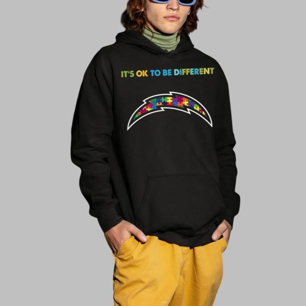 2025 Chargers Its Ok To Be Different Shirt 2 1