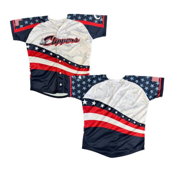 2025 Clippers OT Sports Stars And Stripes Jersey 1 2