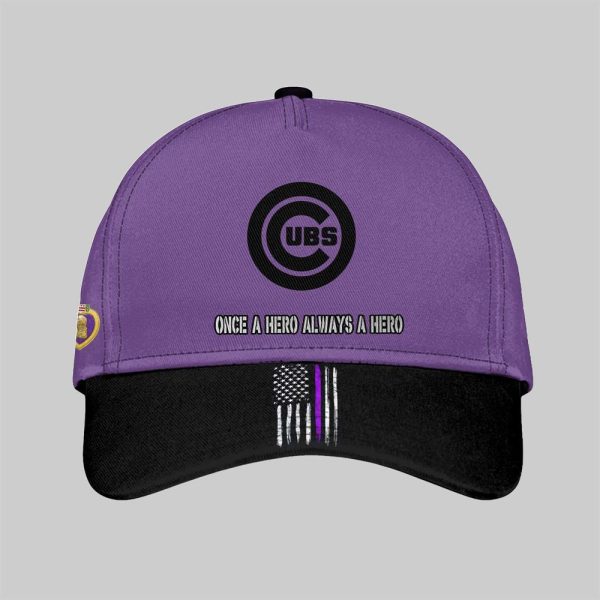 2025 Cubs National Purple Heart Day Hat