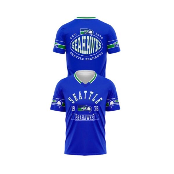2025 DK Metcalf EST 1976 Seahawks Football Jersey 1 2